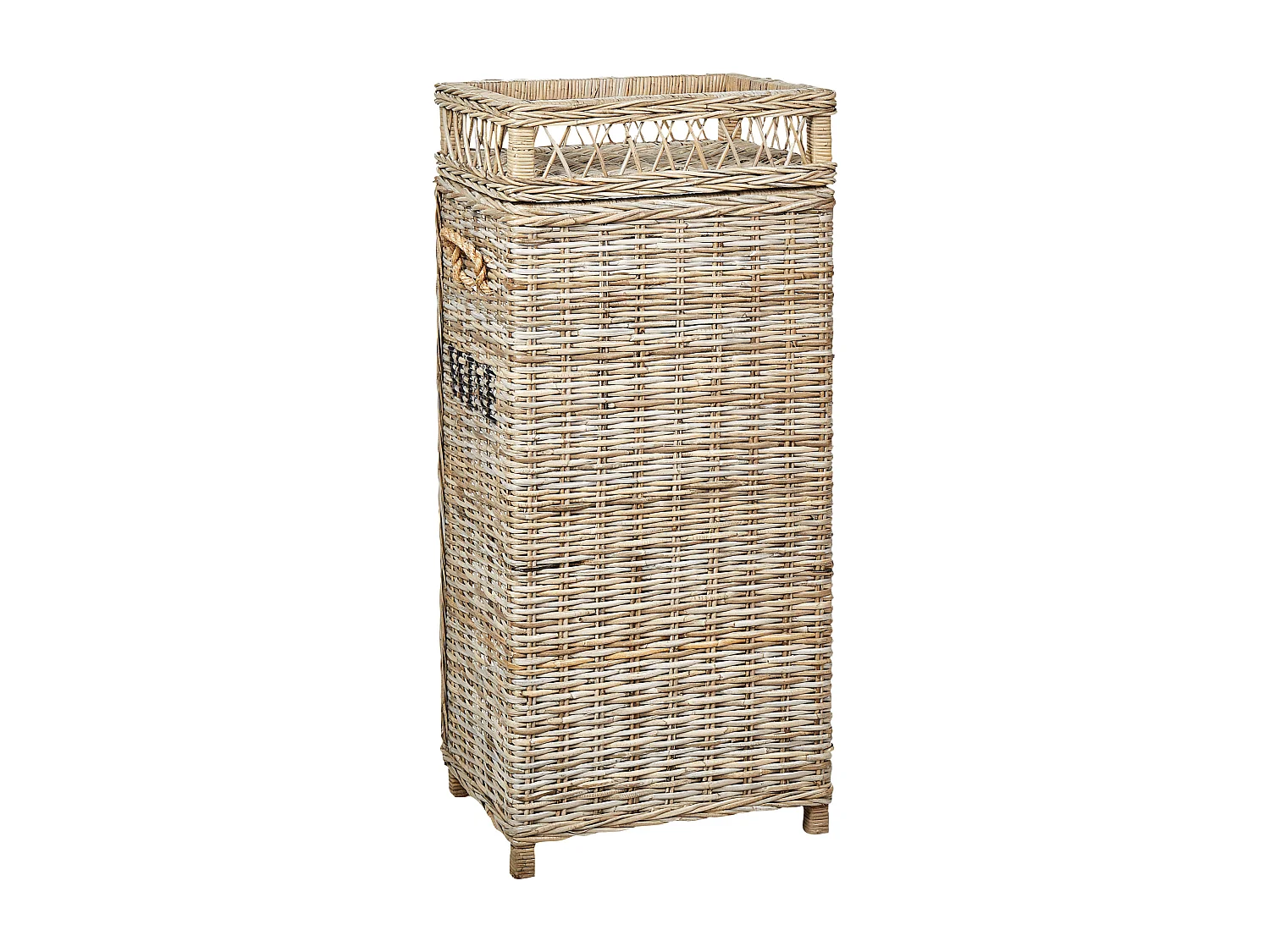 Stojak na wino BASIRA Rattan Naturalny