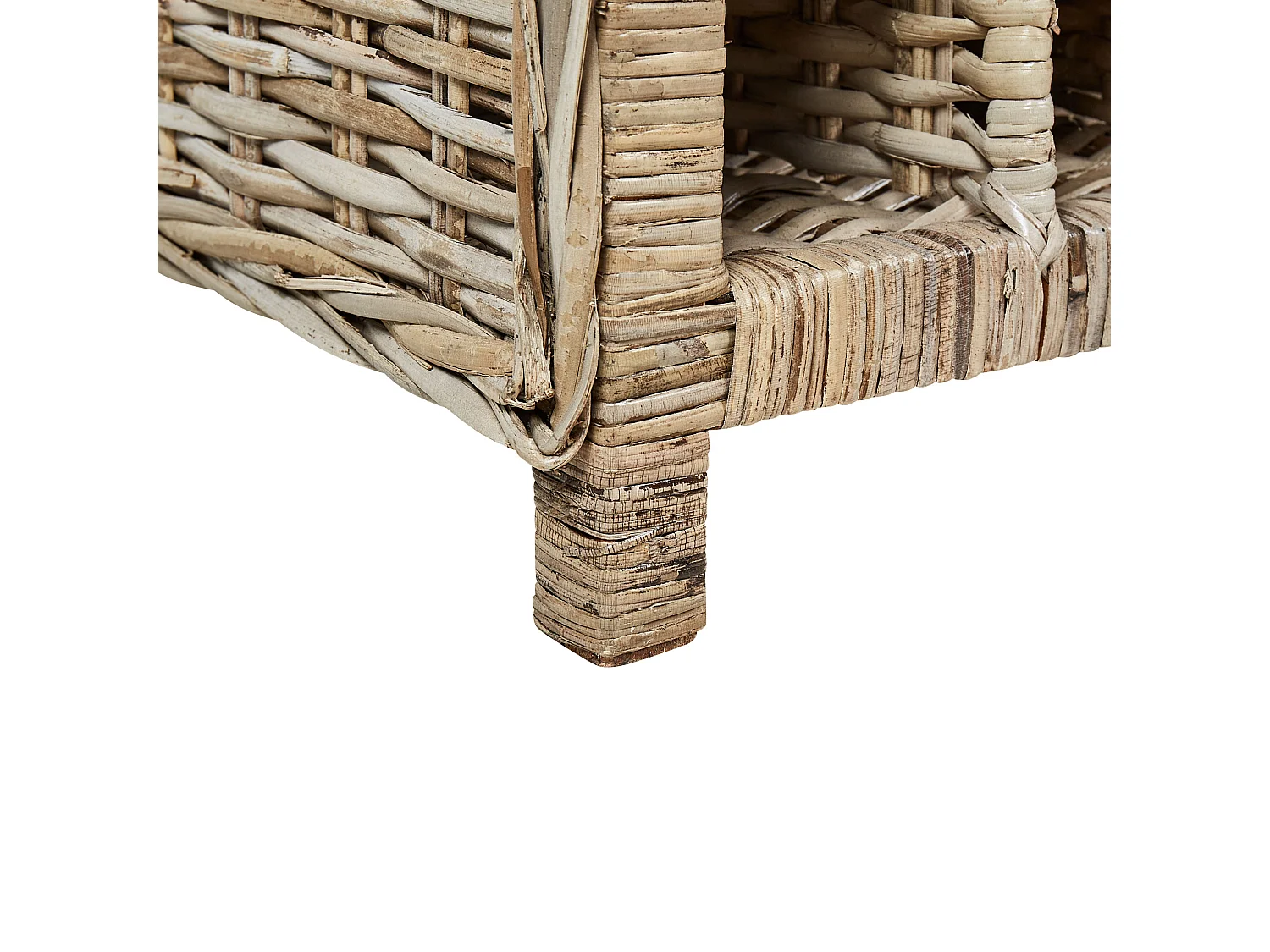 Stojak na wino BASIRA Rattan Naturalny