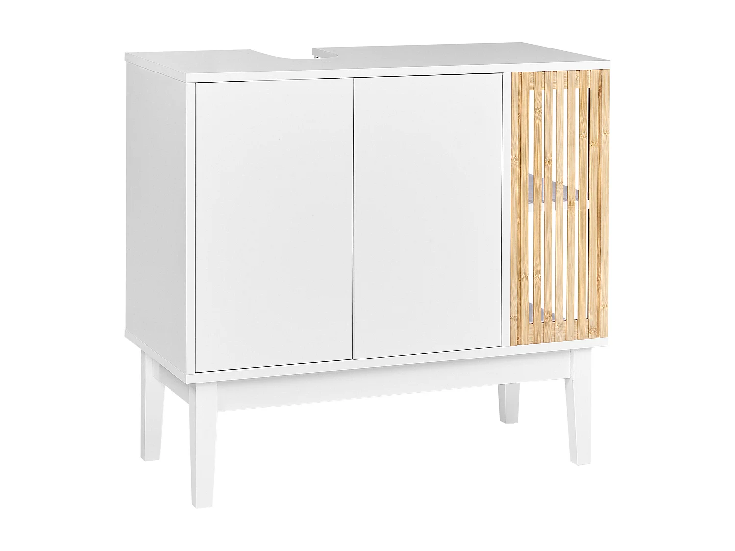 Szafka pod umywalkę NUBES 80 cm 35 cm 74 cm Biały