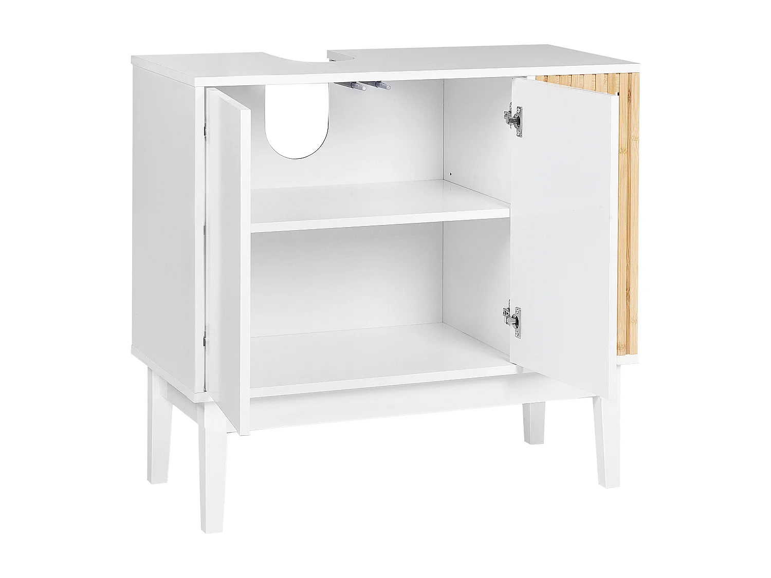 Szafka pod umywalkę NUBES 80 cm 35 cm 74 cm Biały