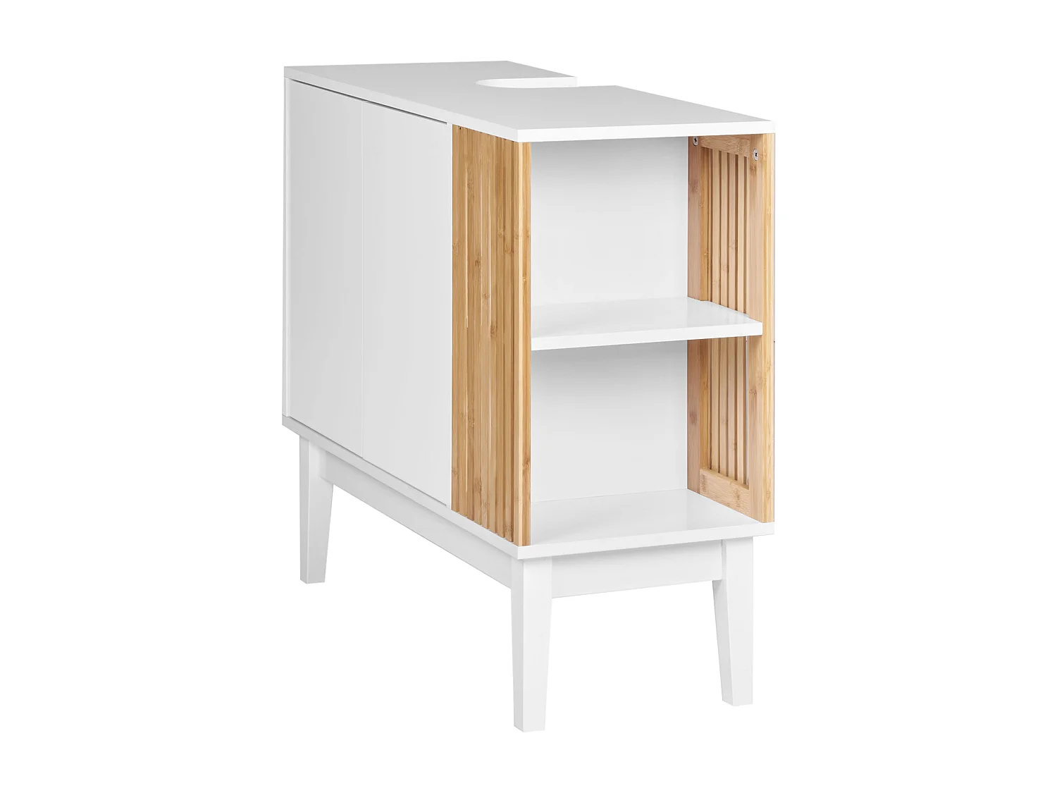 Szafka pod umywalkę NUBES 80 cm 35 cm 74 cm Biały