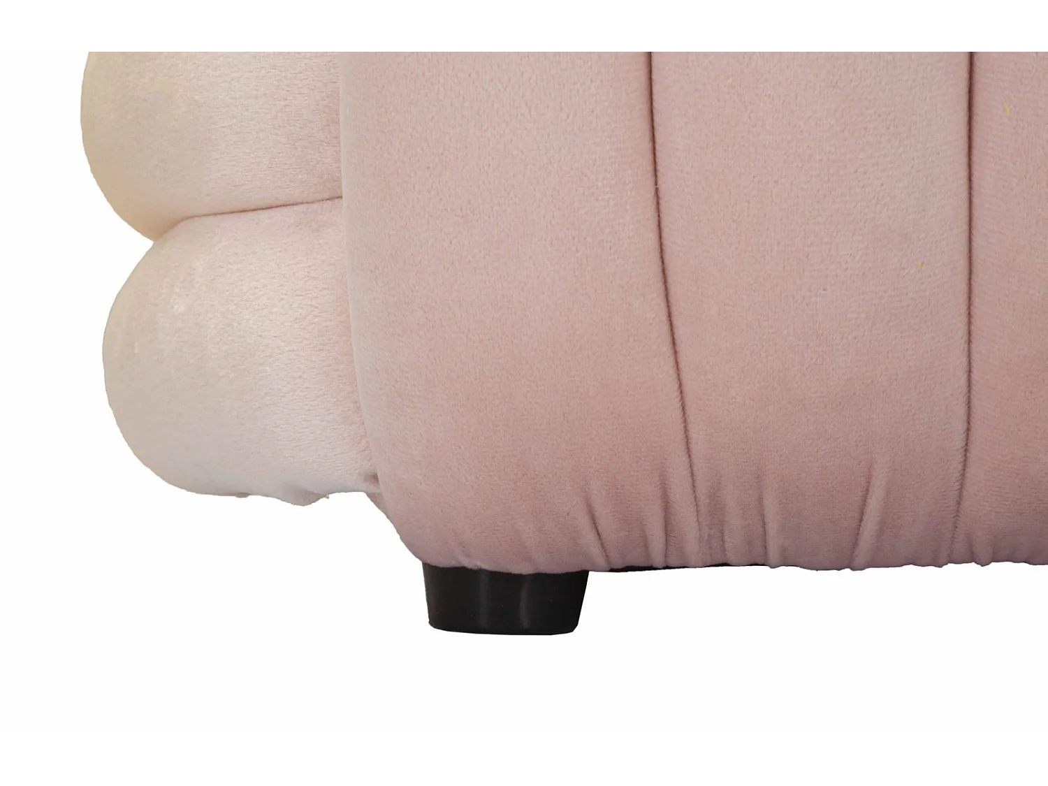 Banc Design en Velours "Softy" 90cm Rose