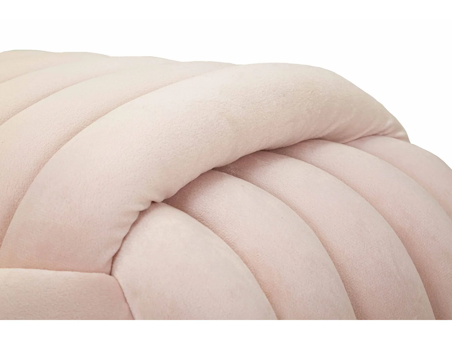 Puff Softy Pink - Puff de Veludo Rosa Elegante - 90 cm x 45 cm x 45 cm