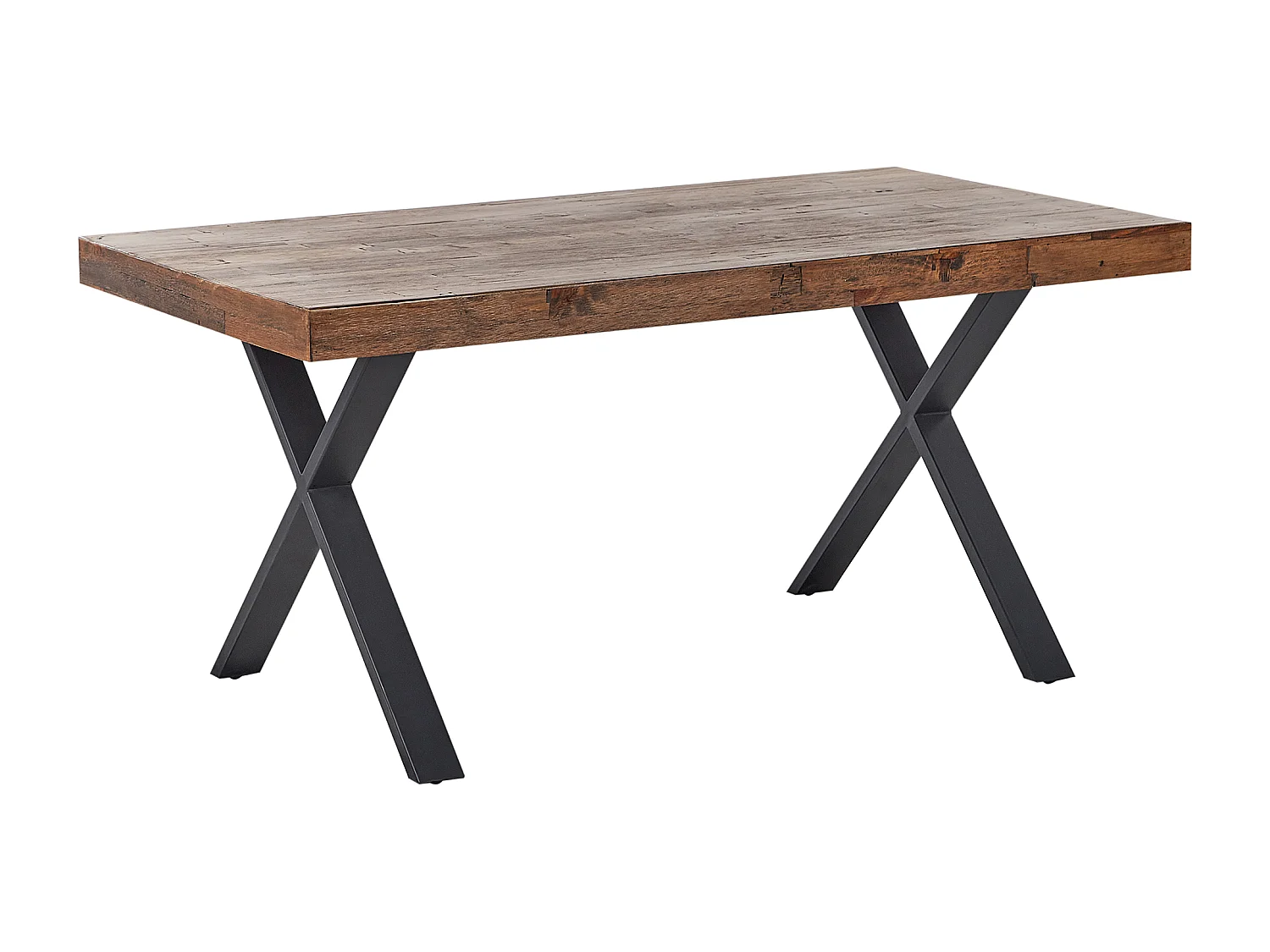 Eettafel CLIFTON Donkerbruin 160 cm 90 cm Dennenhout
