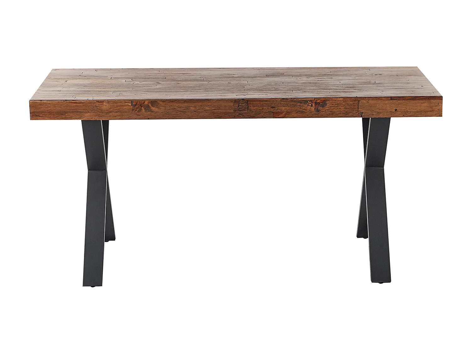 Eettafel CLIFTON Donkerbruin 160 cm 90 cm Dennenhout
