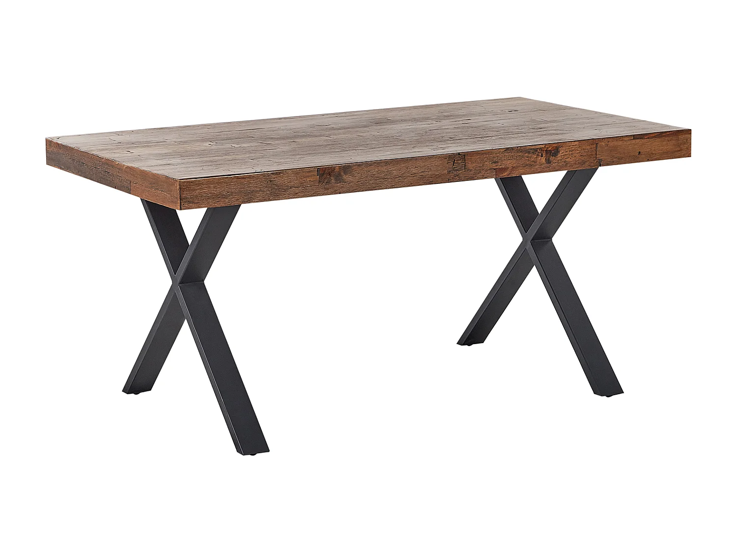 Esstisch CLIFTON Dunkelbraun 160 cm 90 cm Kiefernholz
