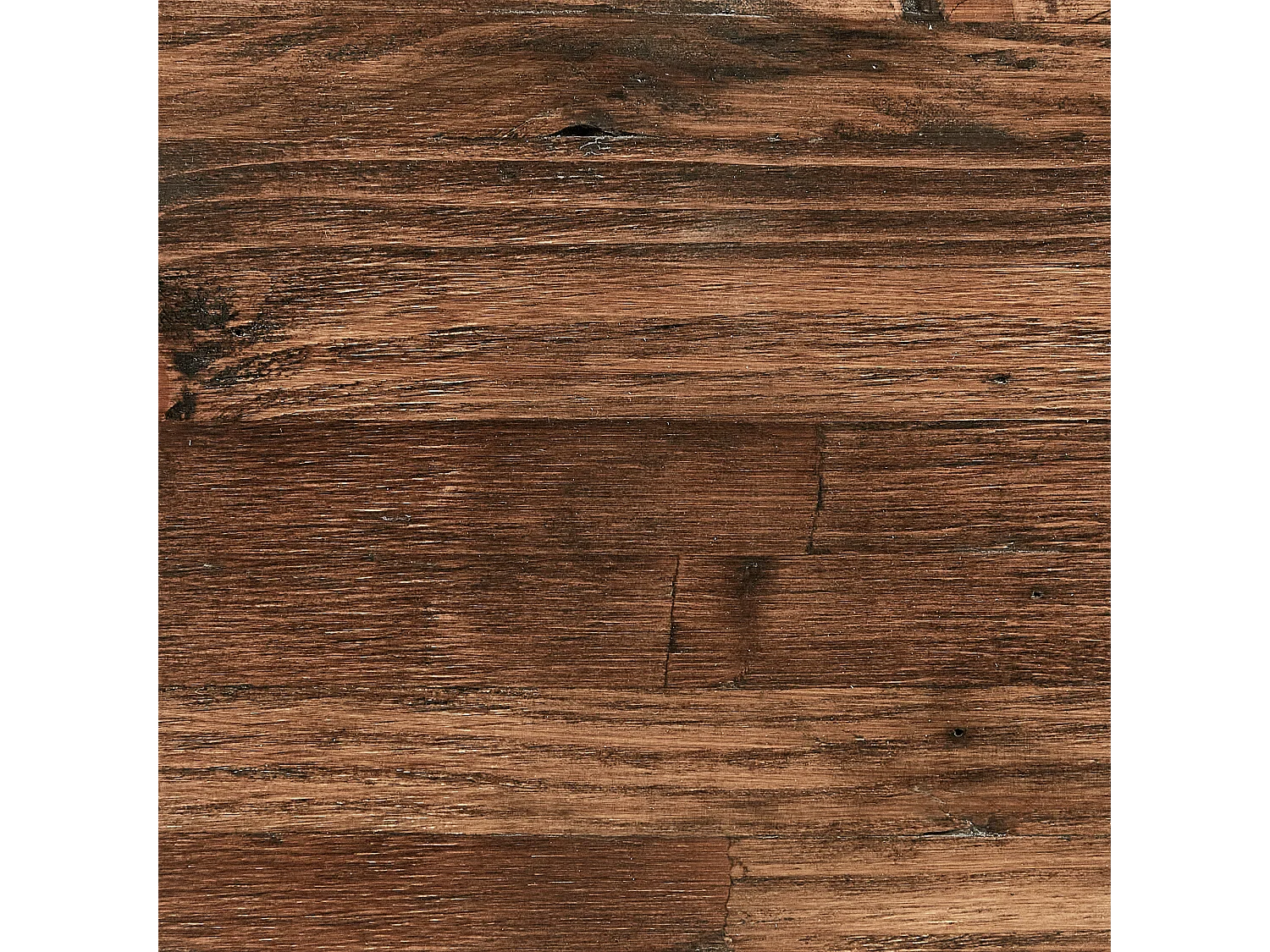 Esstisch Kiefernholz dunkler Holzfarbton 180 x 90 cm schwarze Metallbeine Warton