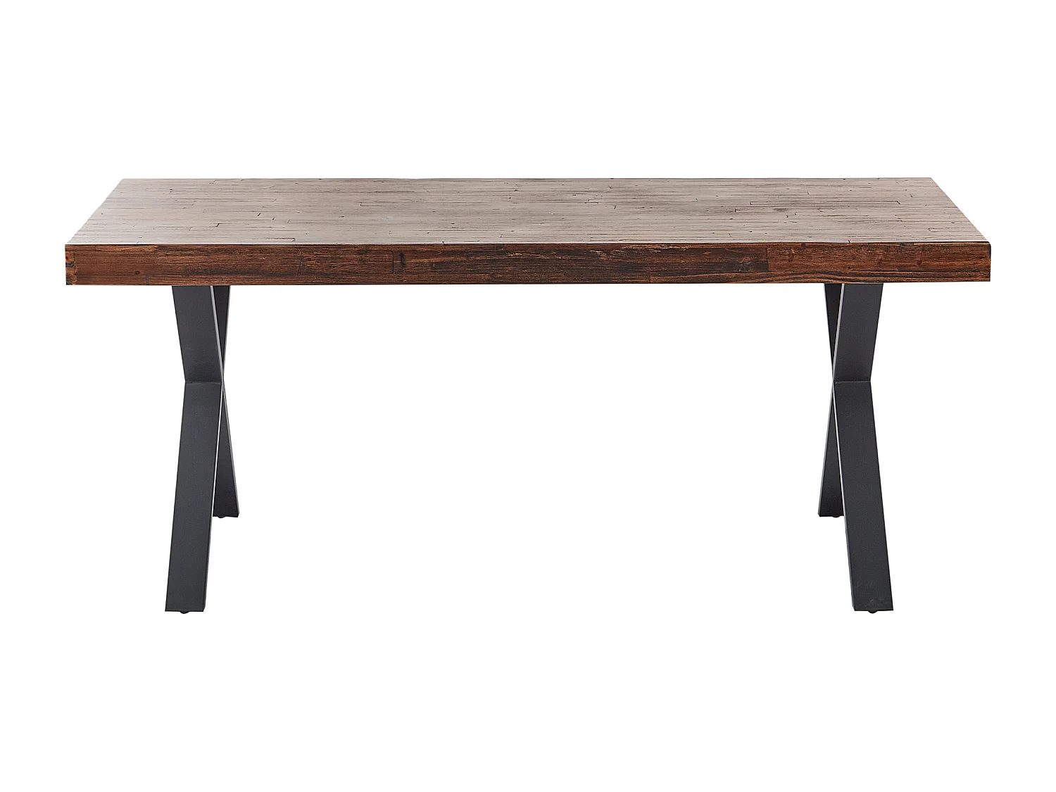 Esstisch CLIFTON Dunkelbraun 180 cm 90 cm Kiefernholz