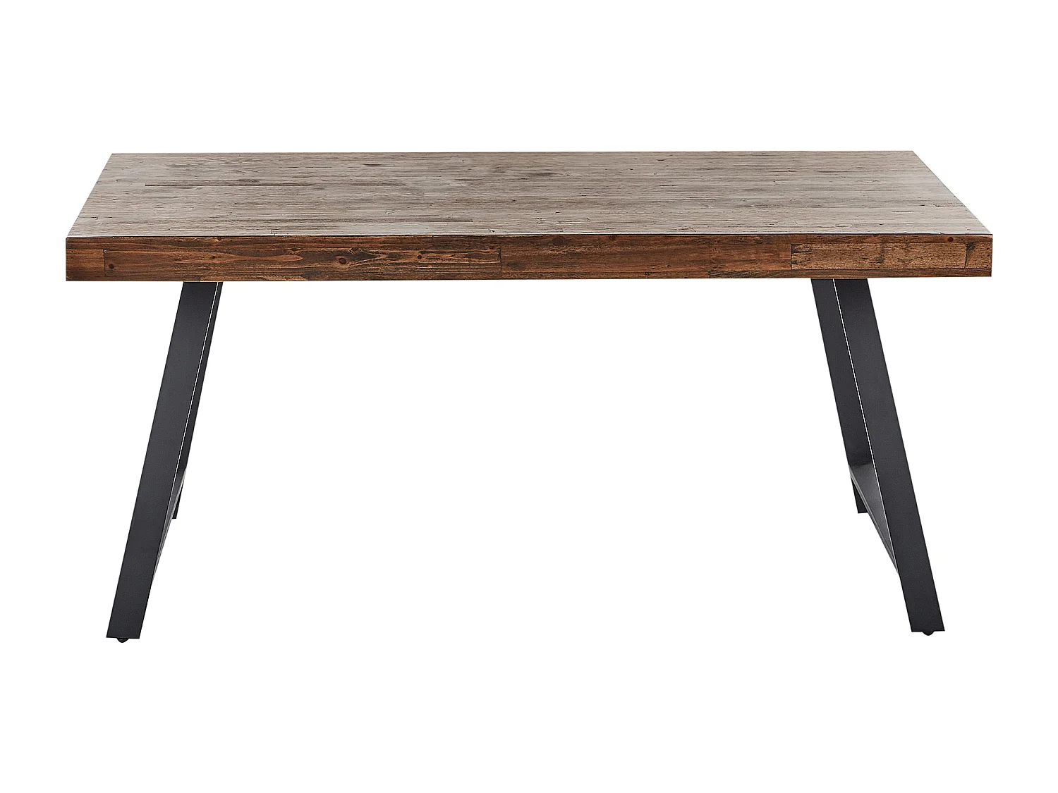 Esstisch WARTON Dunkelbraun 160 cm 90 cm Kiefernholz