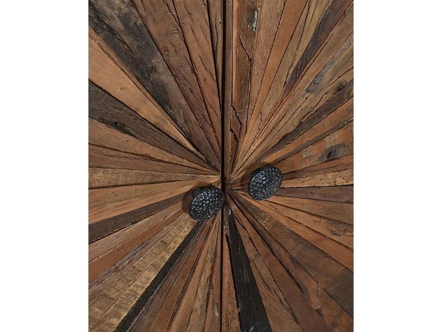 Mandala - Aparador de madera de mango tallada, 160 cm
