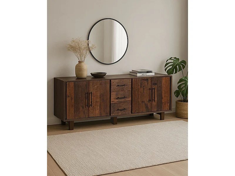 Alto - Buffet bas en teck recyclé 200 cm