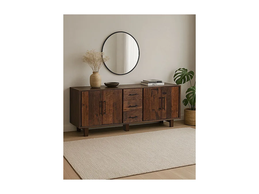 Alto - Buffet bas en teck recyclé 200 cm