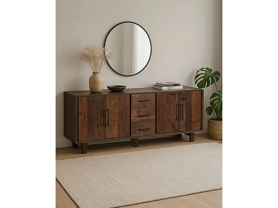 Alto - Buffet bas en teck recyclé 200 cm