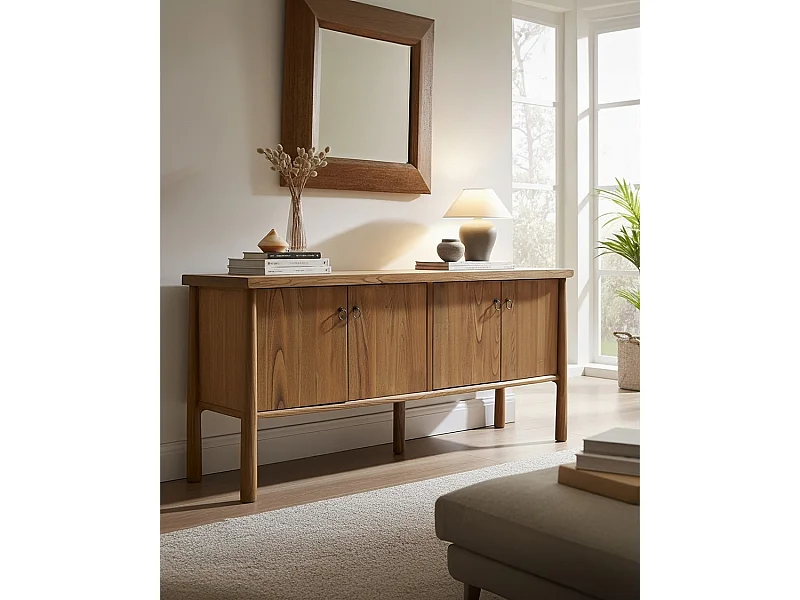 Yara - Buffet en bois massif de teck 170 cm