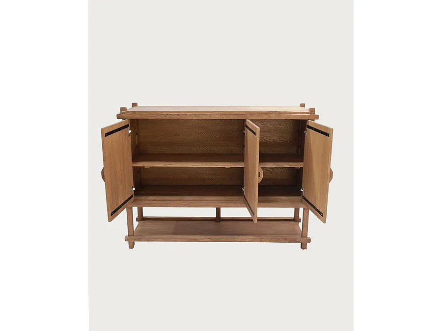 NARA - Grand buffet en bois de teck 160 cm - Style asiatique