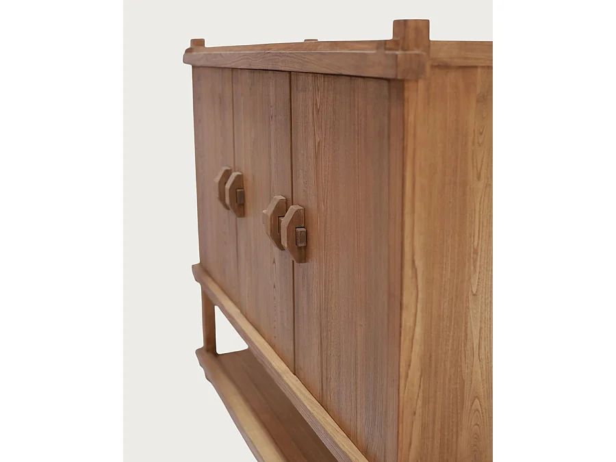 NARA - Grand buffet en bois de teck 160 cm - Style asiatique