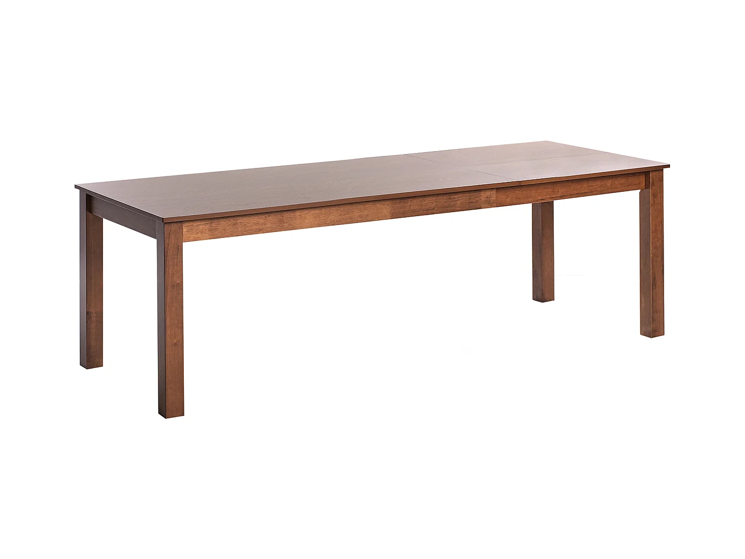 Esstisch ausziehbar dunkler Holzfarbton 160/240 x 90 cm mit Holzbeinen Madura