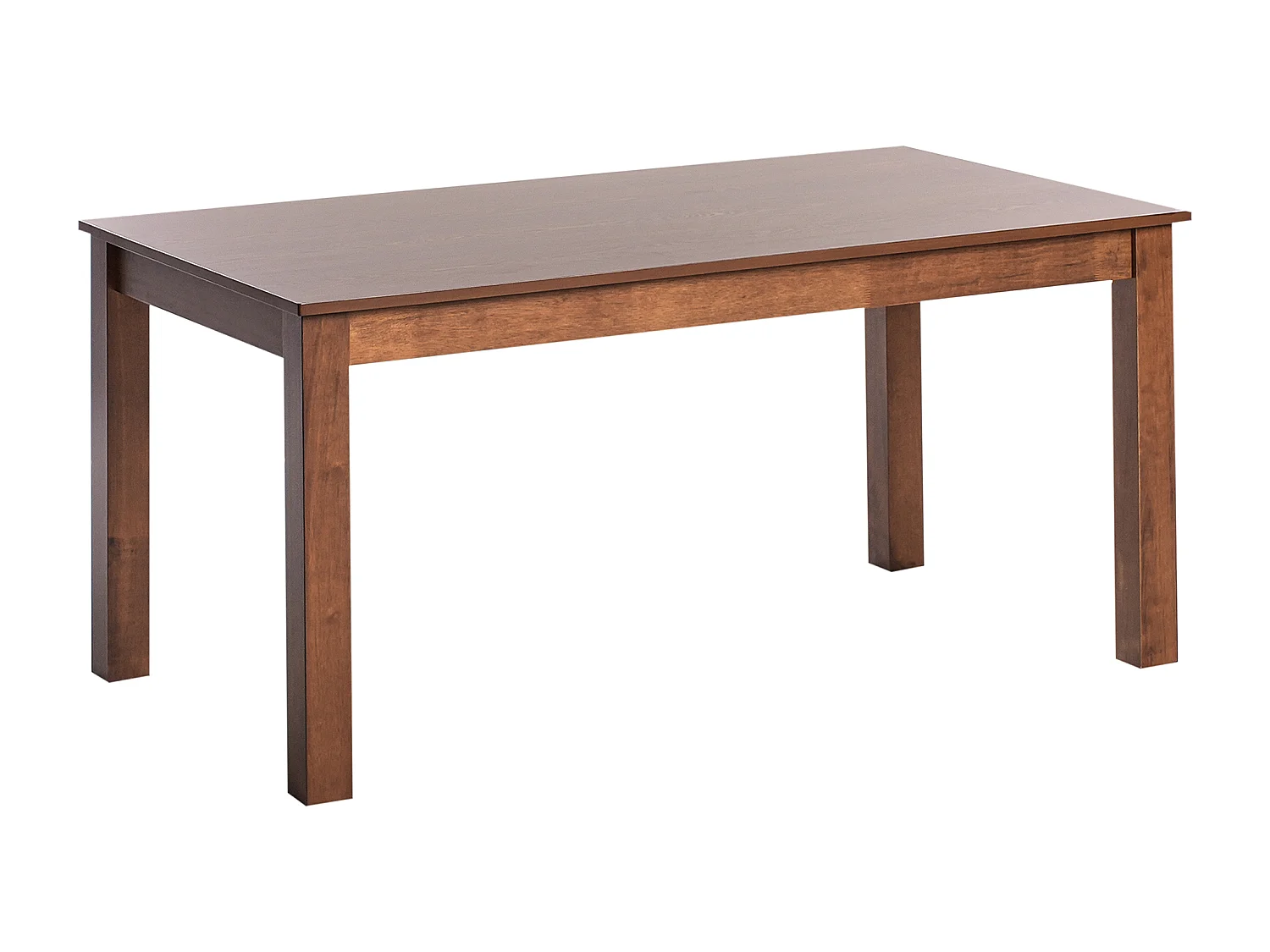 Esstisch ausziehbar dunkler Holzfarbton 160/240 x 90 cm mit Holzbeinen Madura