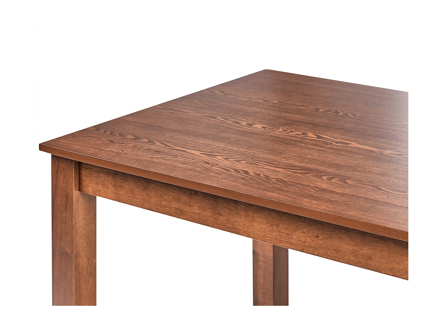 Esstisch ausziehbar dunkler Holzfarbton 160/240 x 90 cm mit Holzbeinen Madura