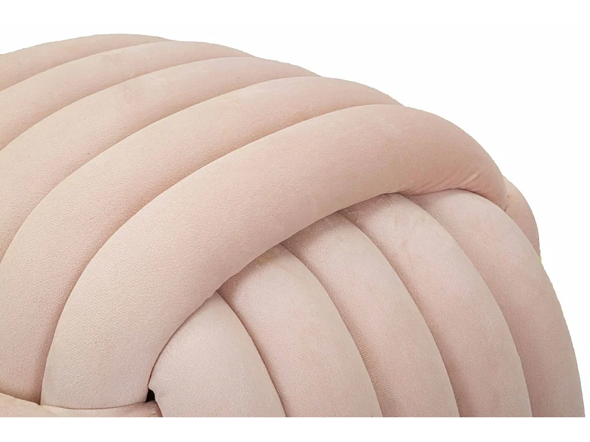 Pouf Design en Velours "Softy" 45cm Rose