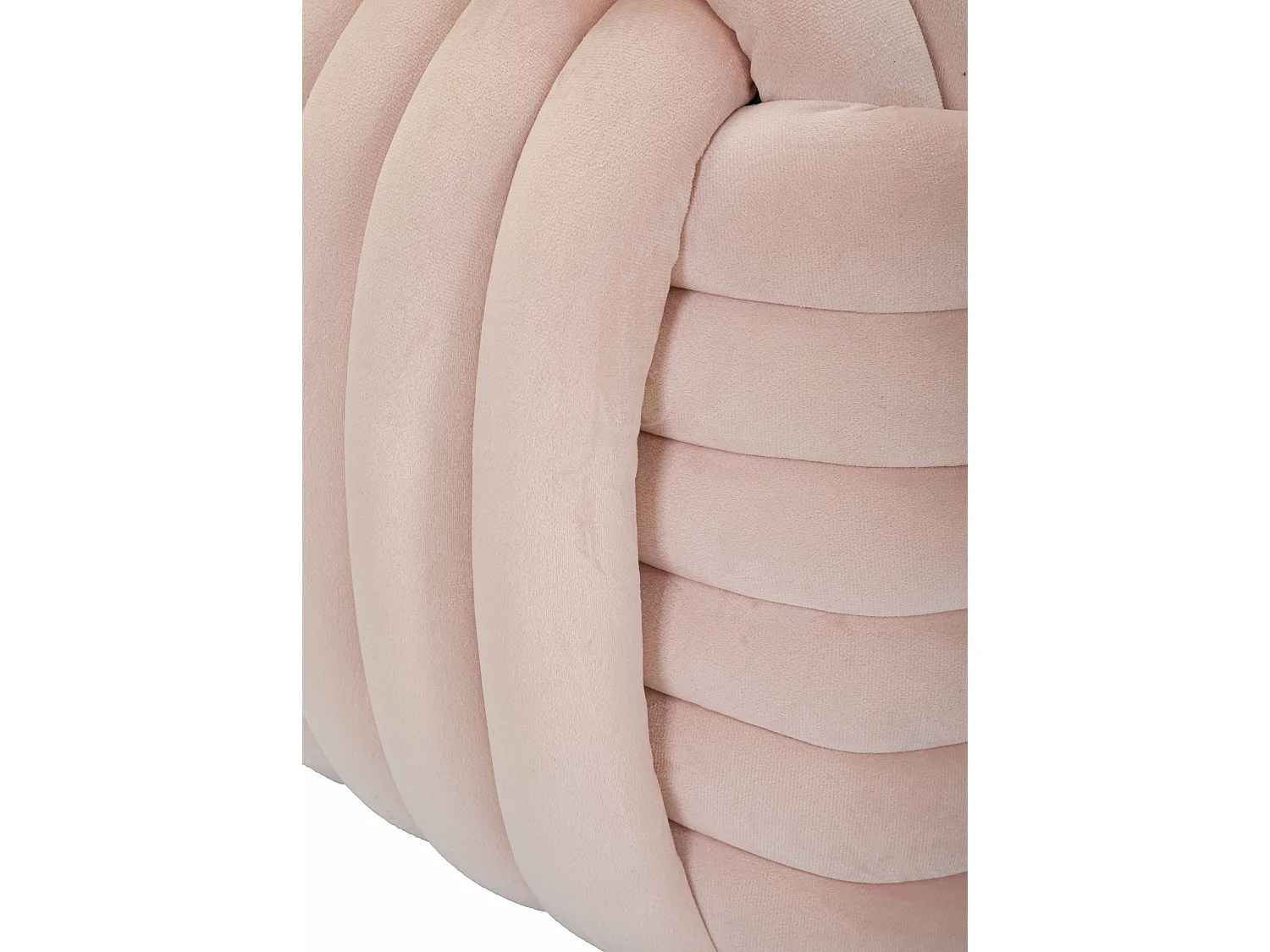 Pouf Design en Velours "Softy" 45cm Rose