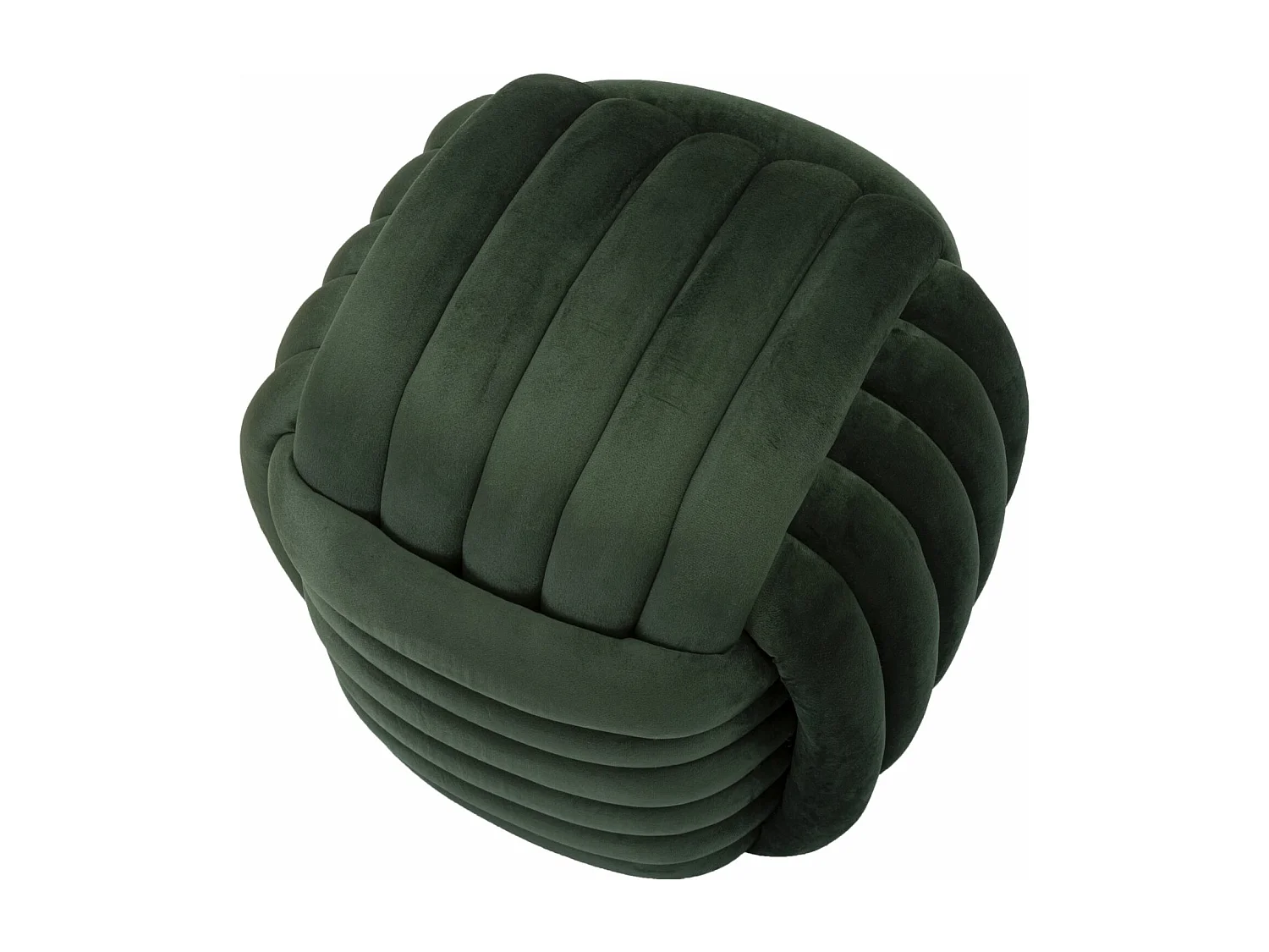 Puff Softy Verde - Sofá Puff de Veludo Elegante - 45 cm x 45 cm x 45 cm