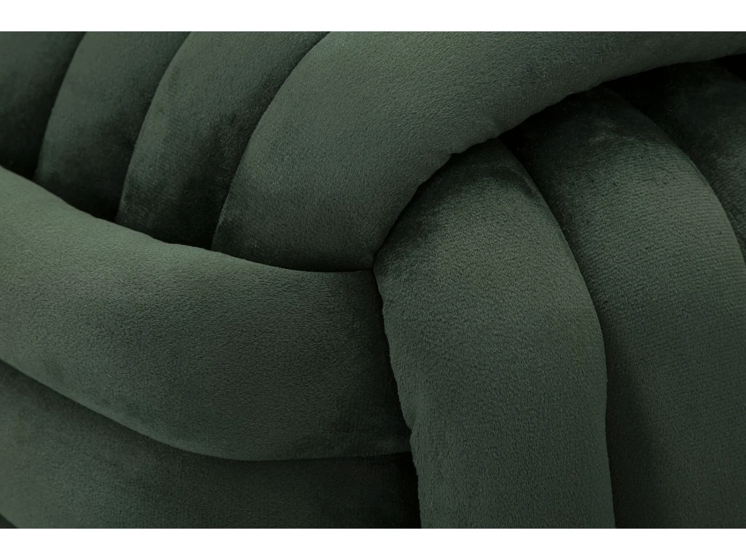 Puff Softy Verde - Sofá Puff de Veludo Elegante - 45 cm x 45 cm x 45 cm