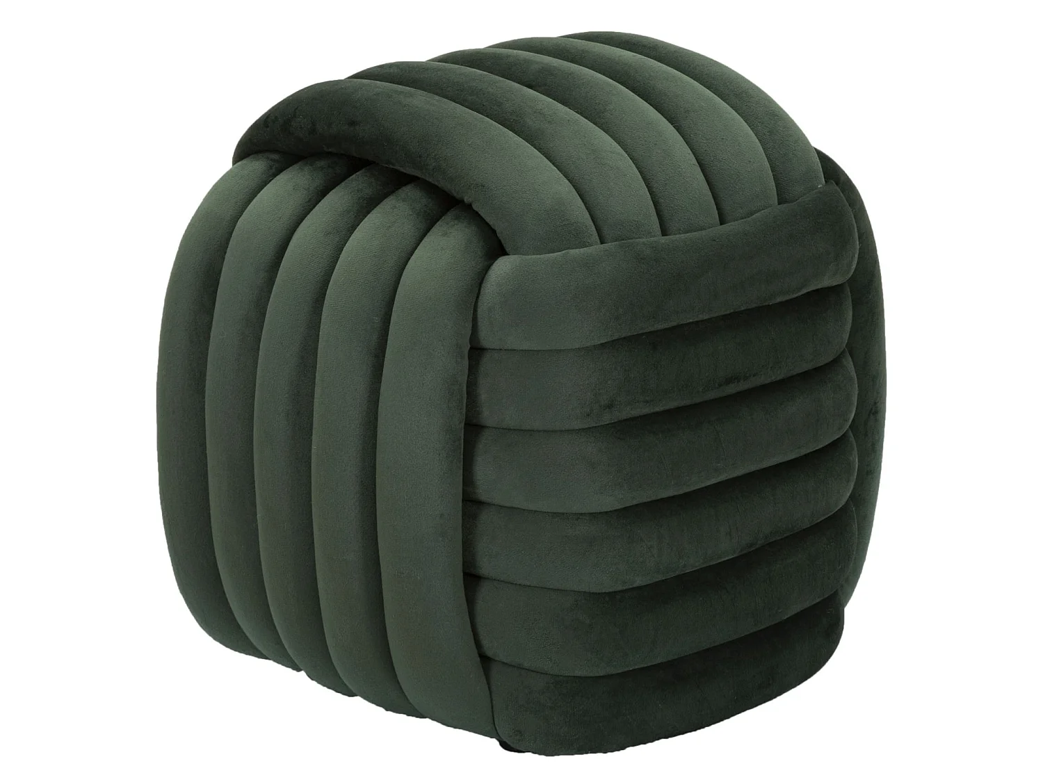 Pouf Design en Velours "Softy" 45cm Vert