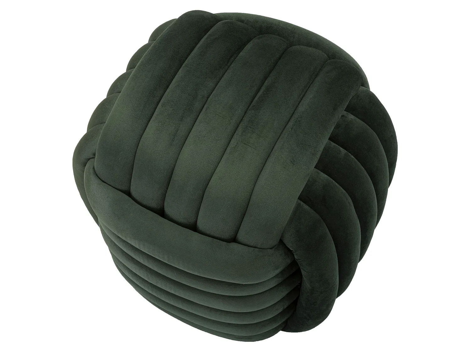 Pouf Design en Velours "Softy" 45cm Vert