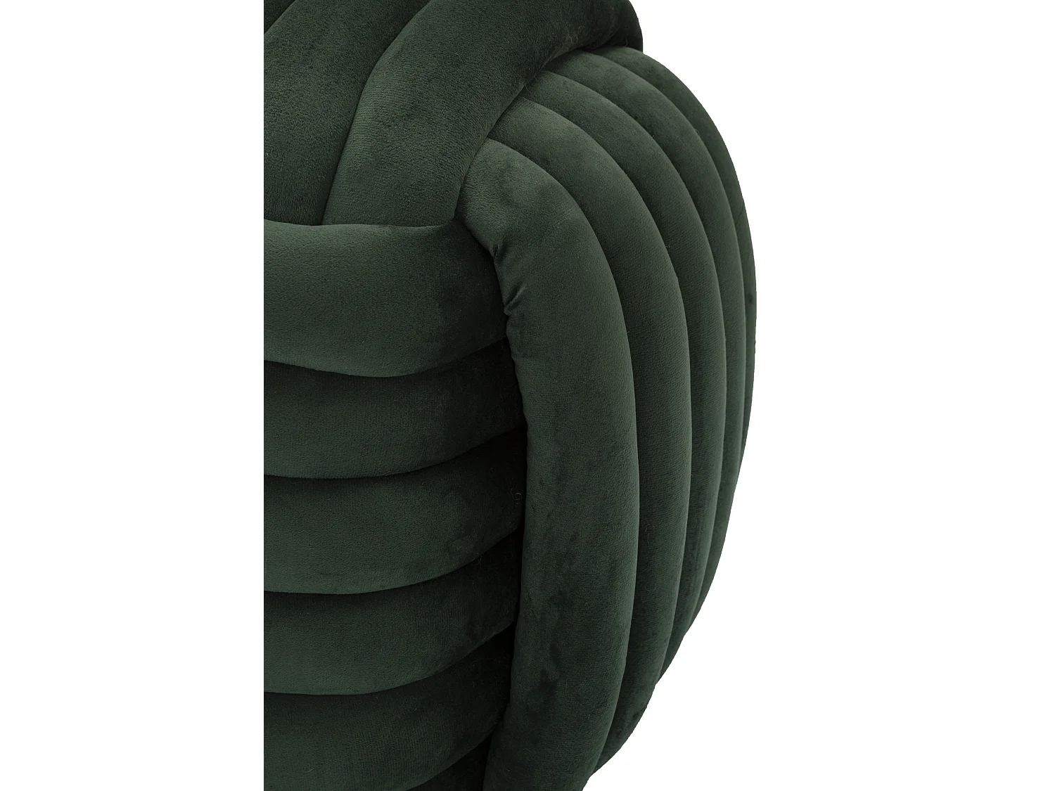 Pouf Design en Velours "Softy" 45cm Vert
