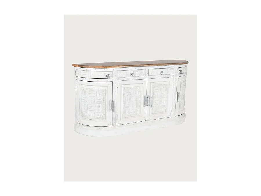 Argo - Enfilade en bois massif de manguier blanc