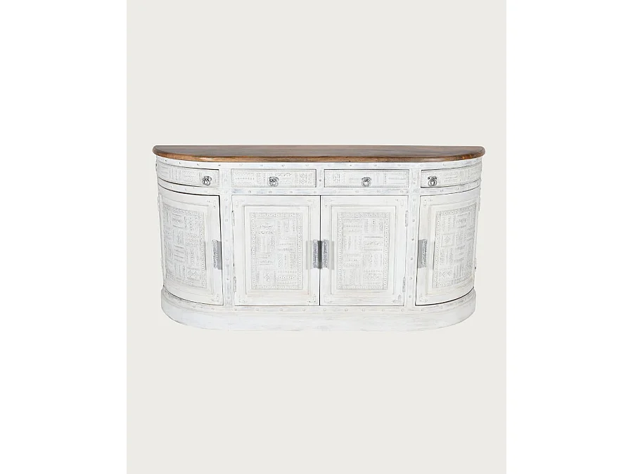 Argo - Enfilade en bois massif de manguier blanc