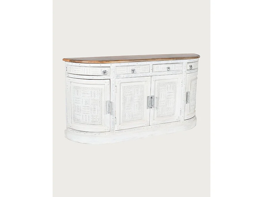 Argo - Enfilade en bois massif de manguier blanc