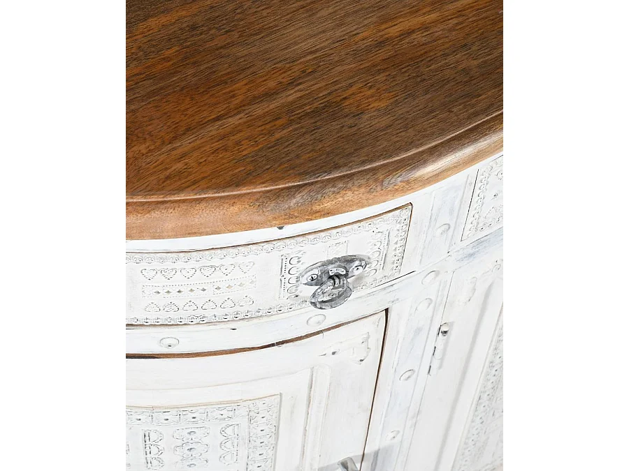 Argo - Enfilade en bois massif de manguier blanc