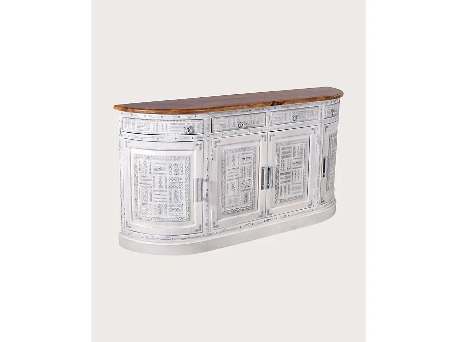 Argo - Dressoir van massief wit mangohout