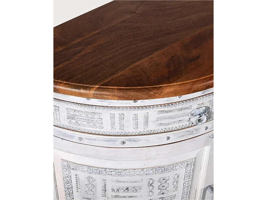 Argo - Dressoir van massief wit mangohout