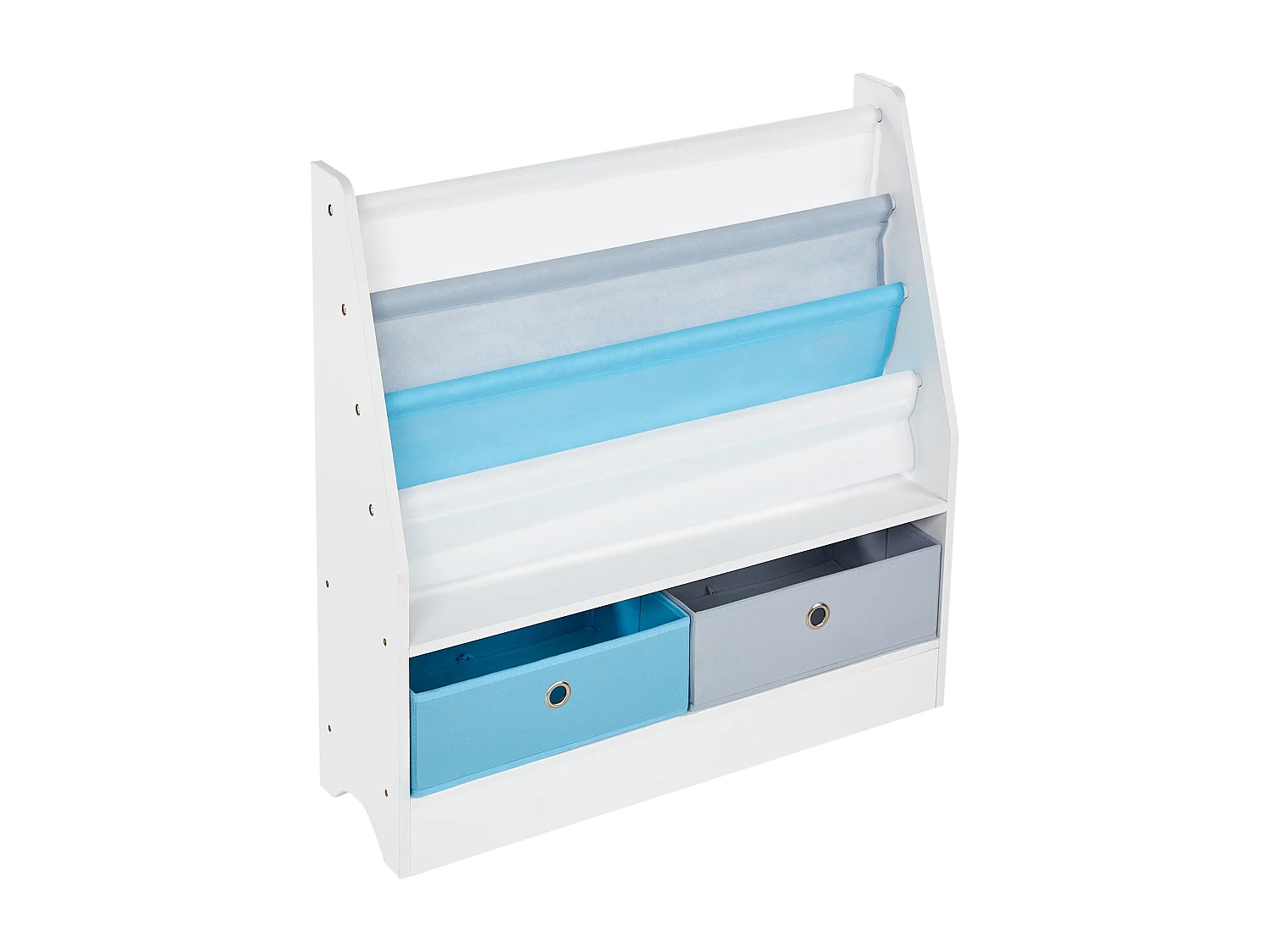 Bibliothèque 3 étagères TUMBY 74 cm Blanc