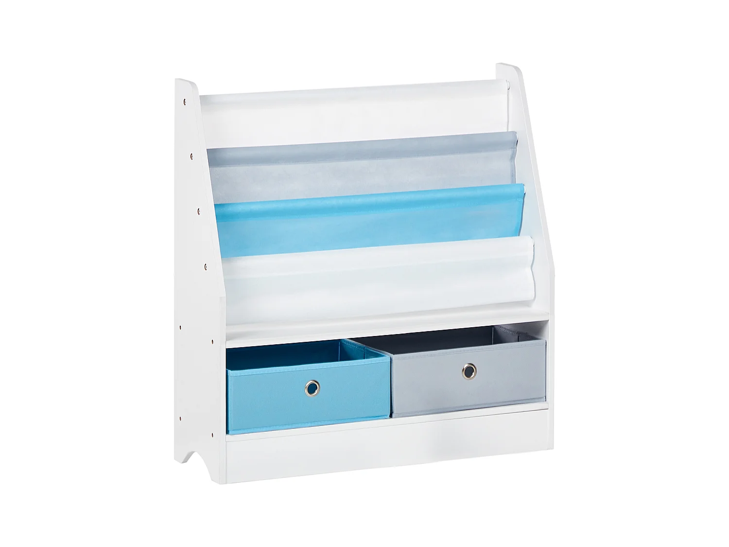 Bibliothèque 3 étagères TUMBY 74 cm Blanc