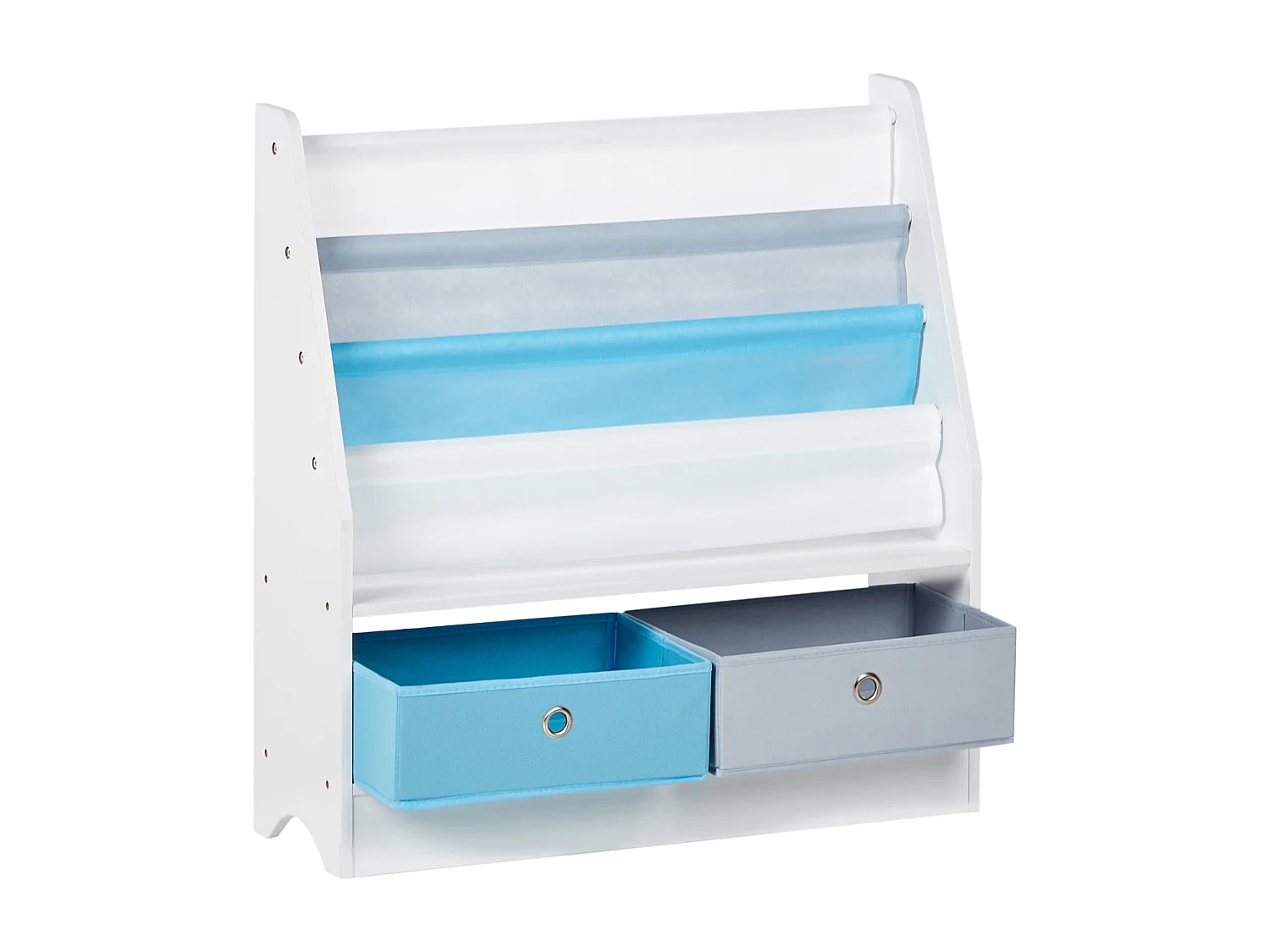 Bibliothèque 3 étagères TUMBY 74 cm Blanc