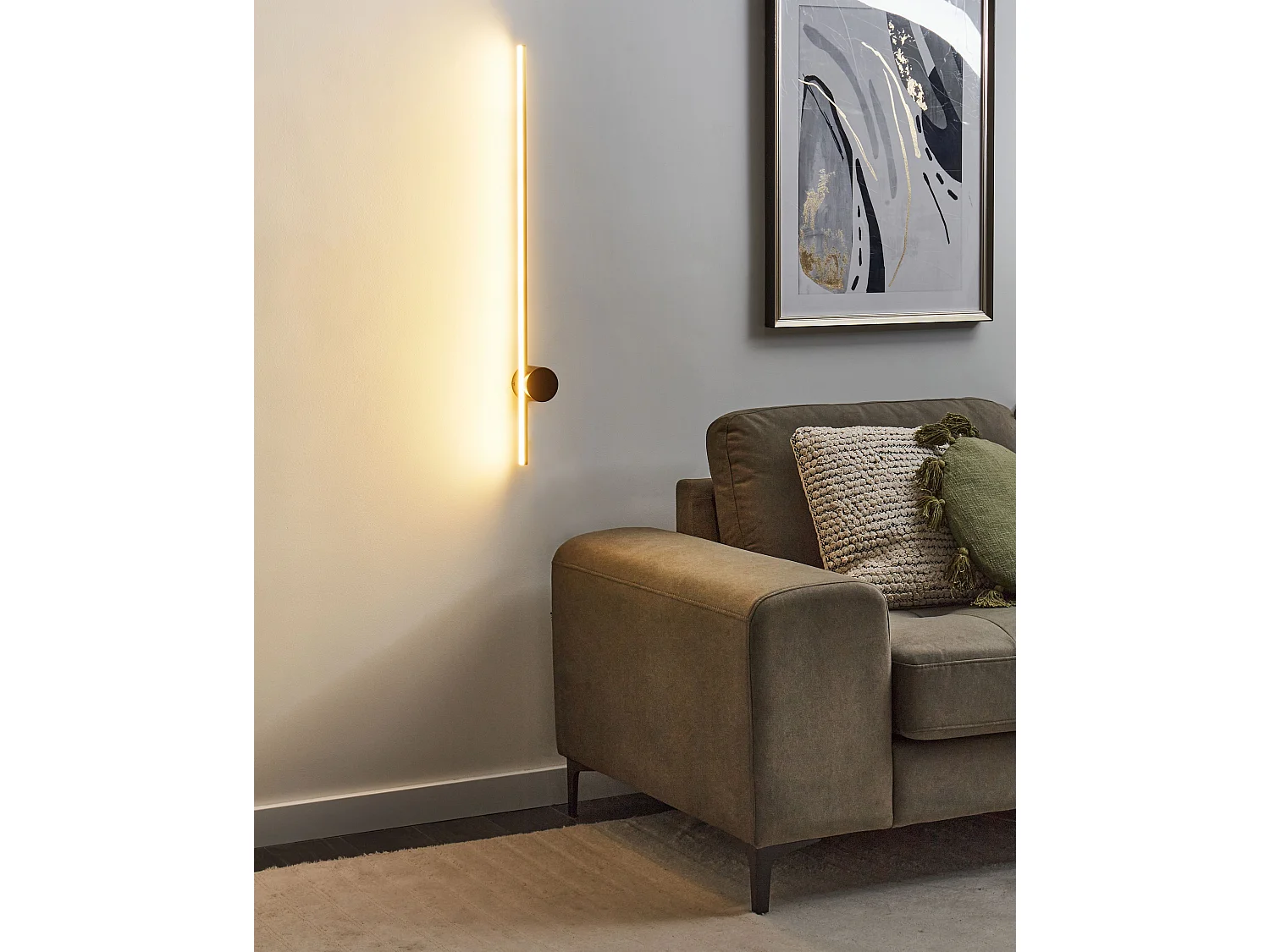 Candeeiro de parede LED INGENIO Metal Dourado