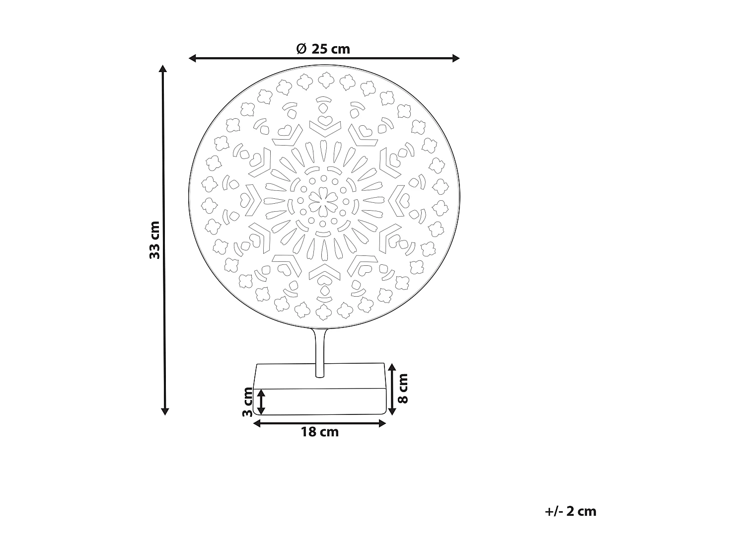 Accessoire Décoratif SESIMBRA Métal Doré