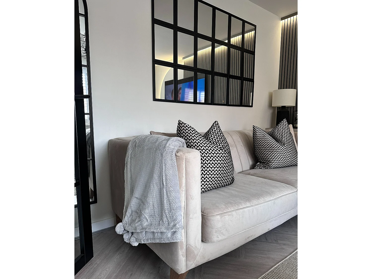 Couverture SAITLER 150 x 200 cm Gris clair