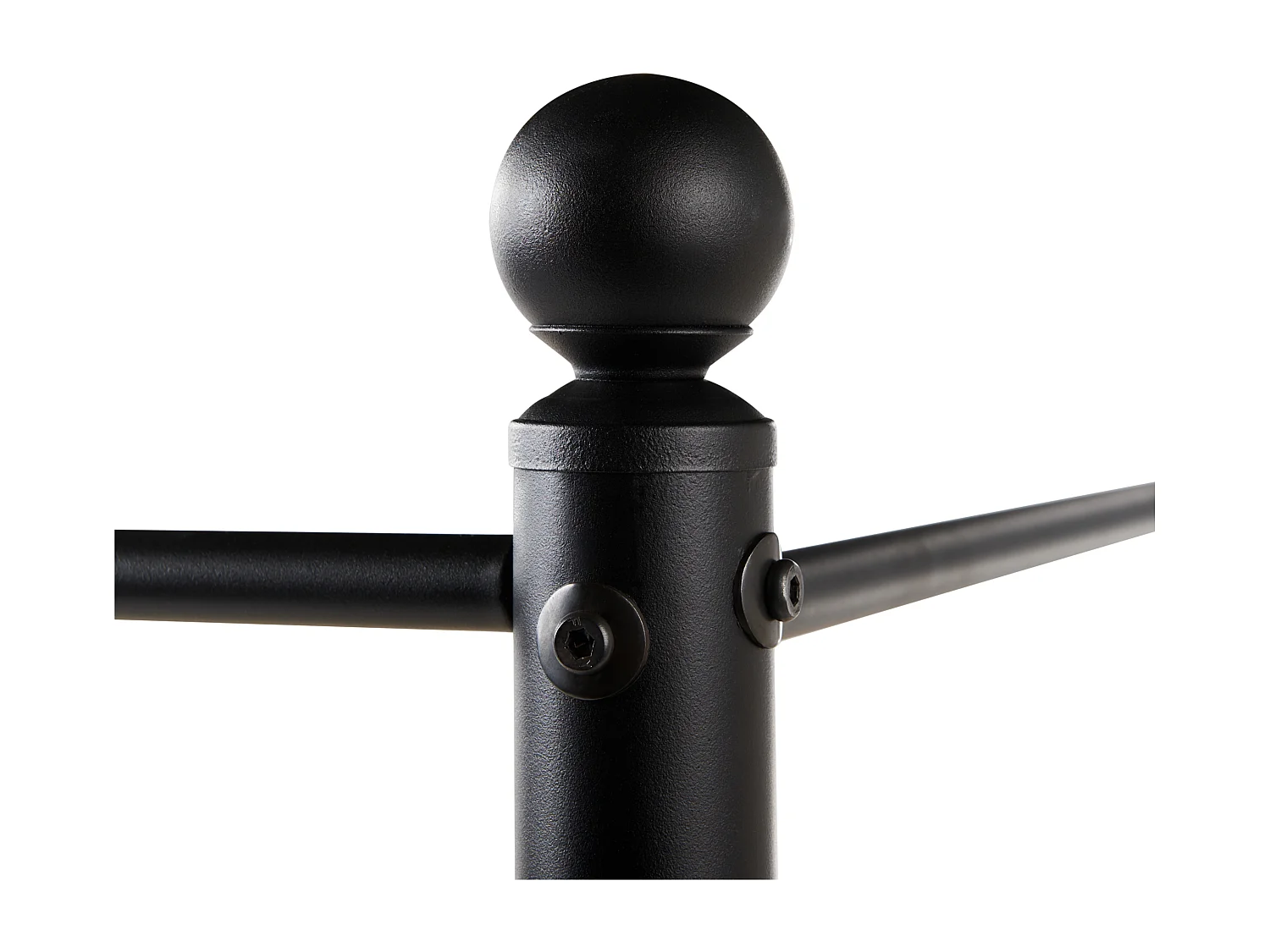 Lit à baldaquin Bouclé DANNEMOIS 180 x 200 cm Taupe