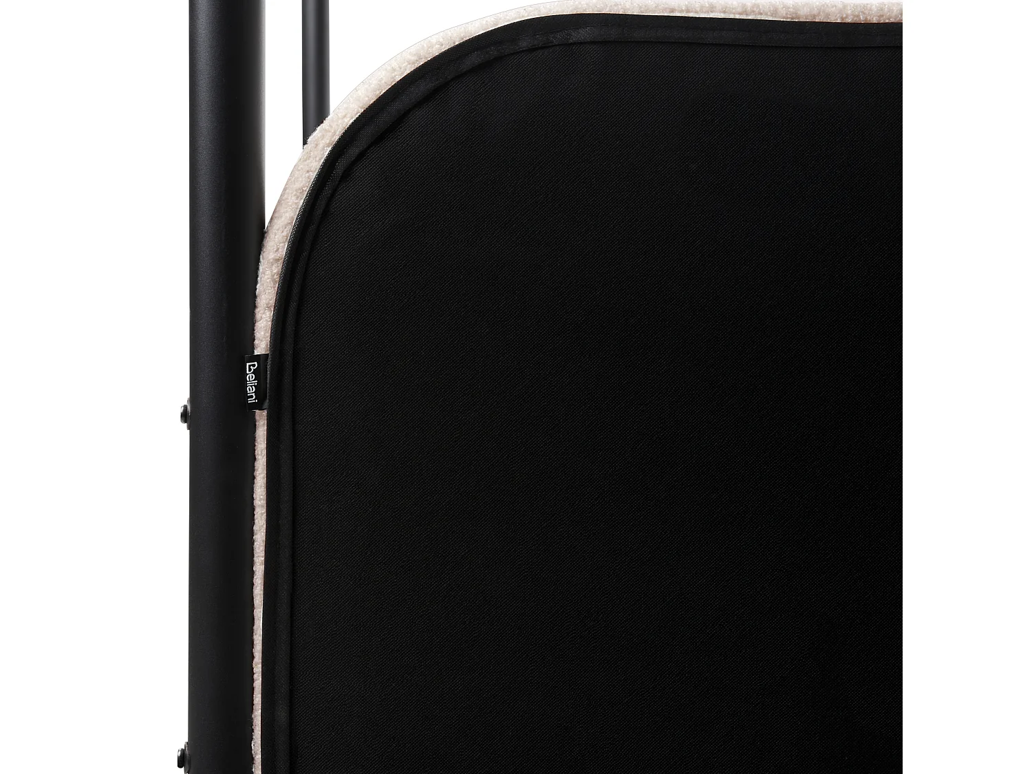 Lit à baldaquin Bouclé DANNEMOIS 140 x 200 cm Beige