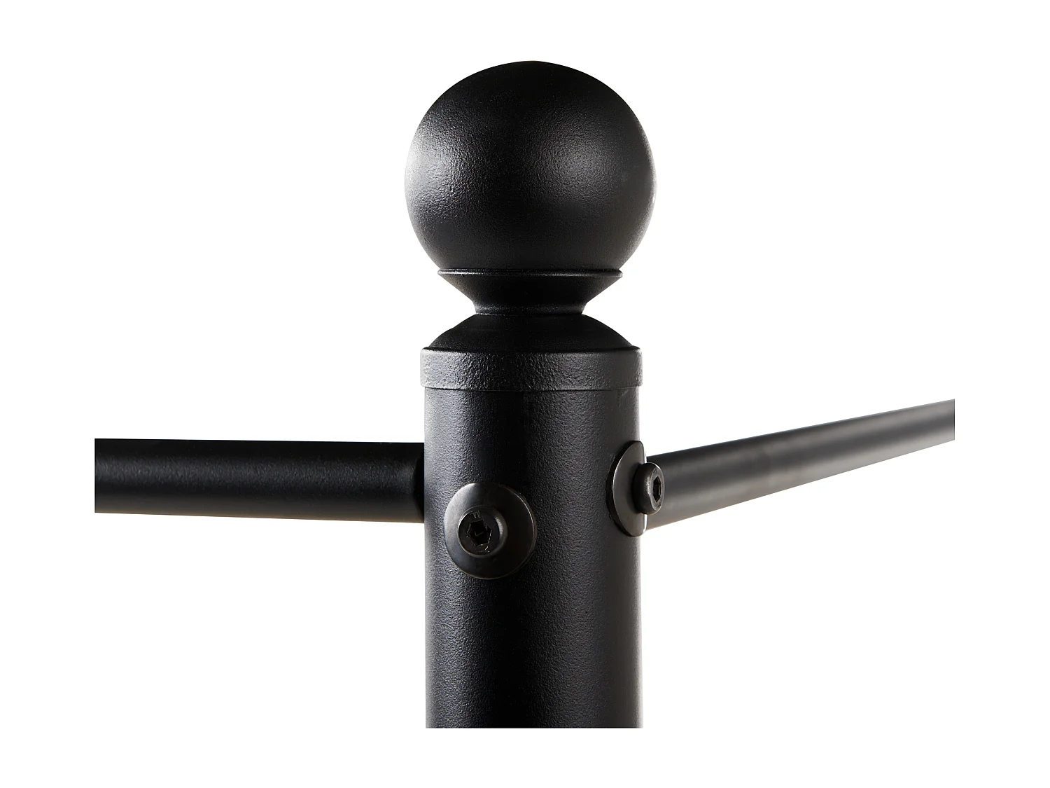 Cama de dossel Bouclé DANNEMOIS 140 x 200 cm Creme