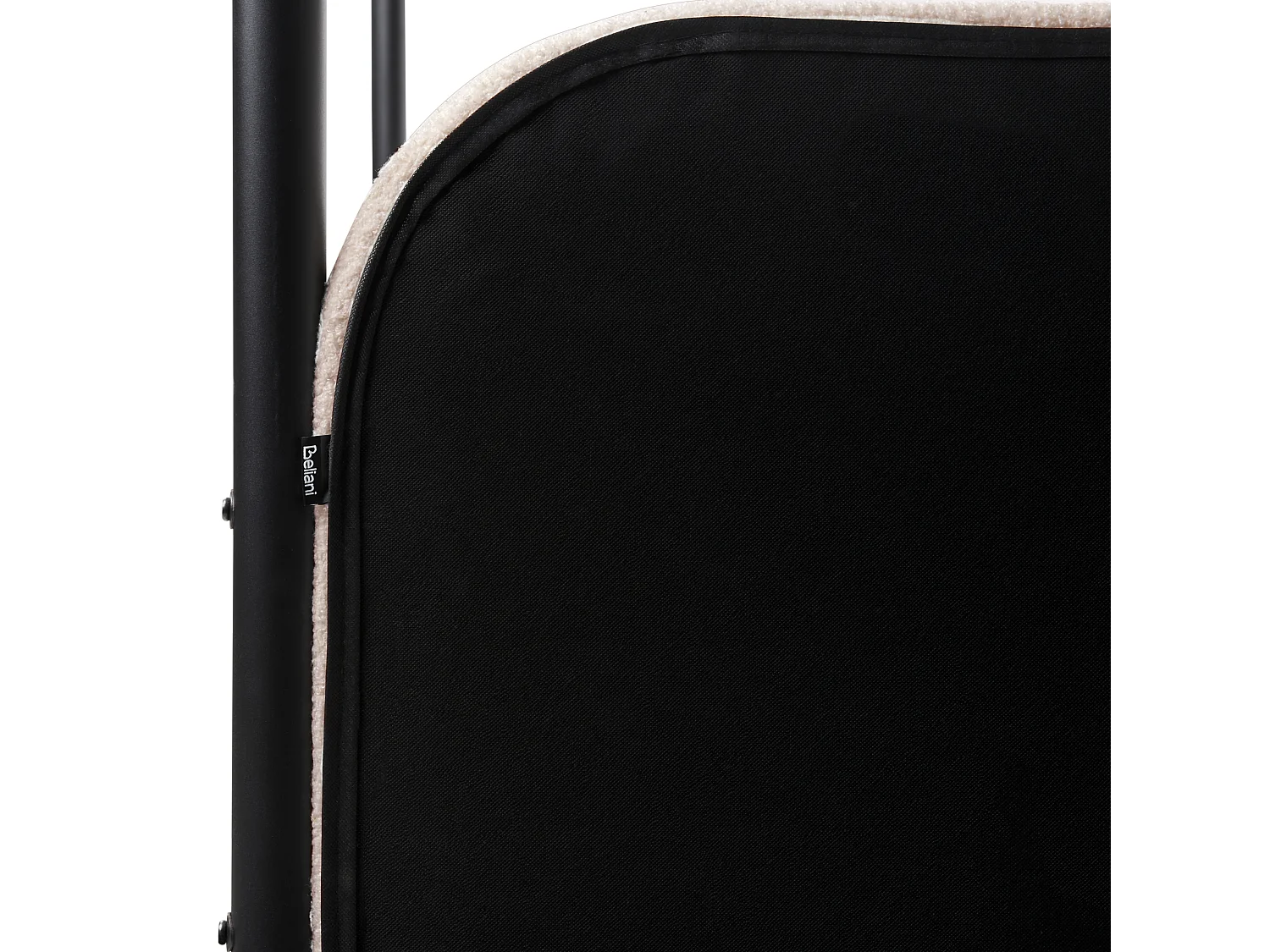 Letto a baldacchino Bouclé DANNEMOIS 180 x 200 cm Beige