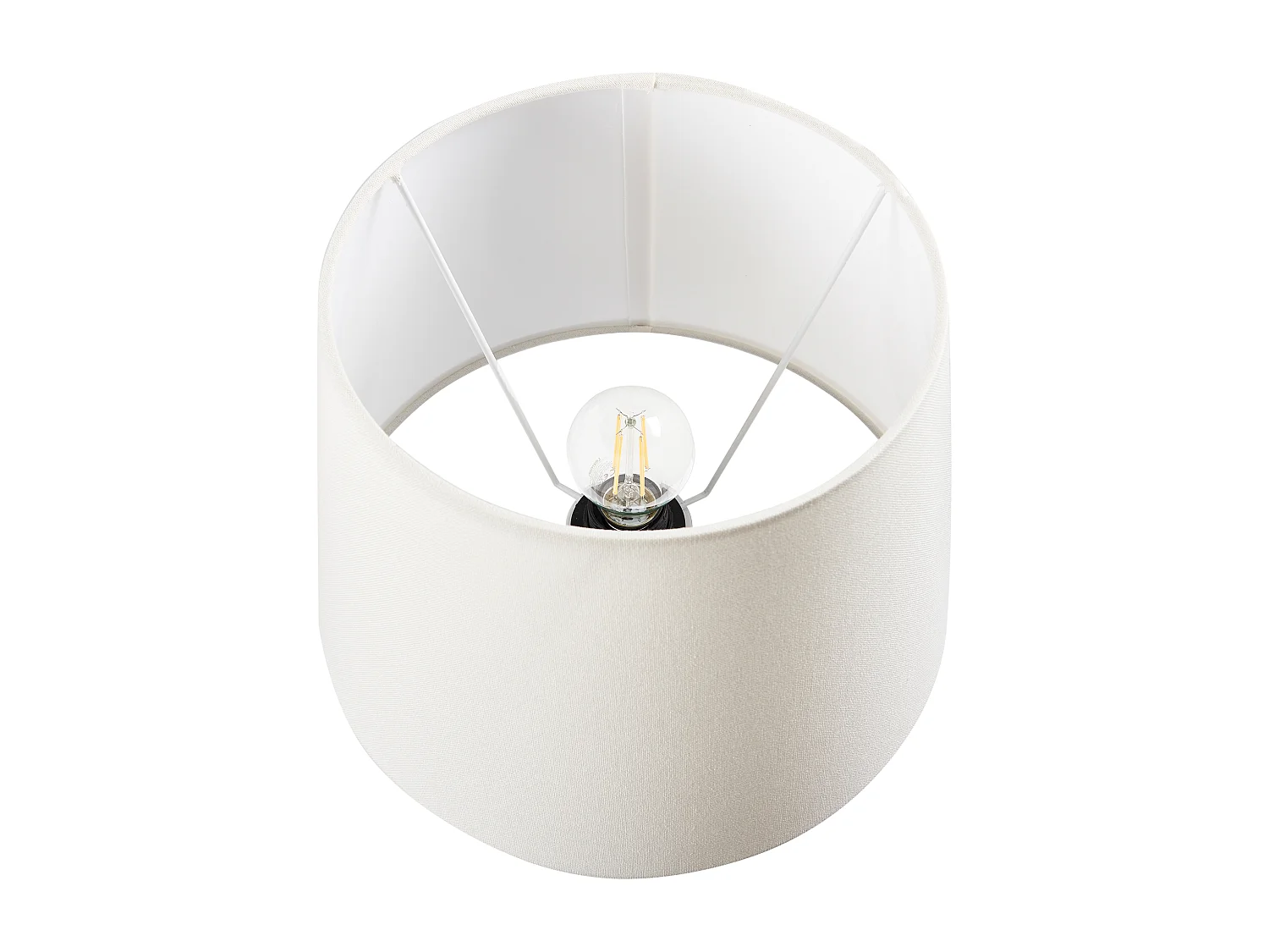 Lampe à poser JAUCA Porcelaine Blanc/bleu