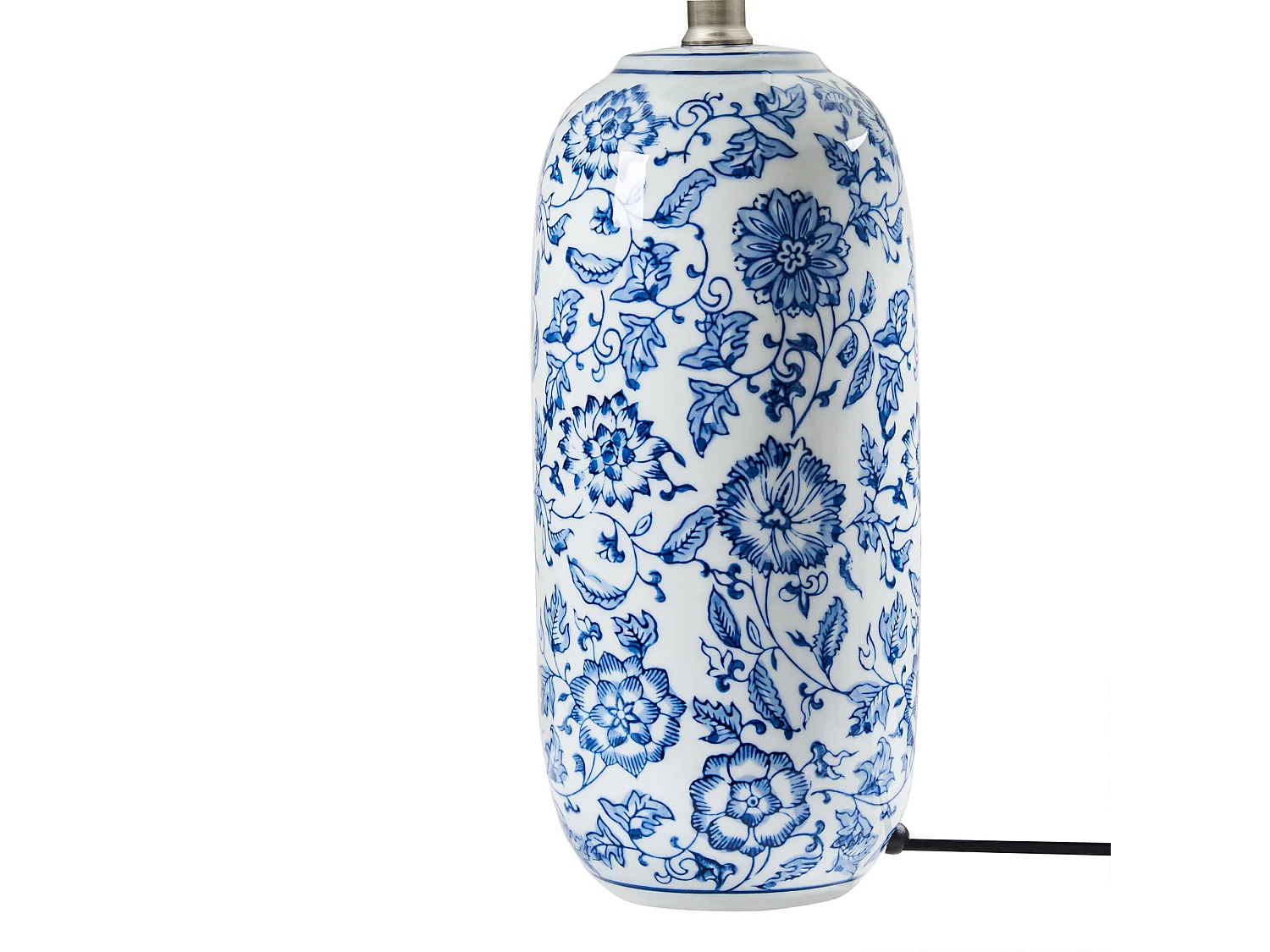 Lampe à poser AIBONITO Porcelaine Blanc/bleu