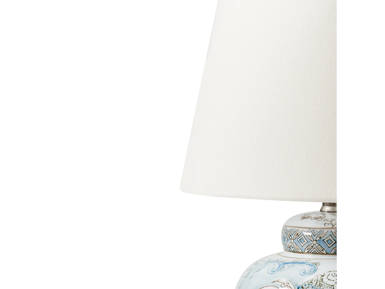 Candeeiro de mesa JAMAPA Porcelana Branco/Azul