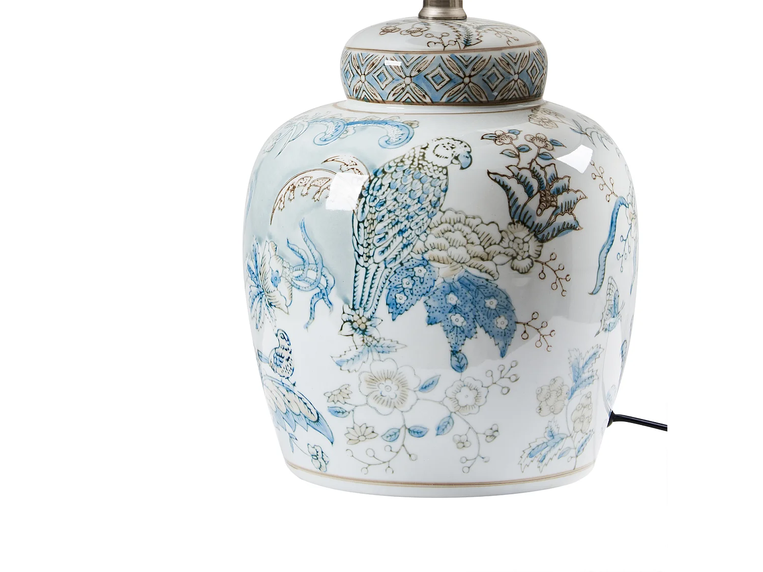 Candeeiro de mesa JAMAPA Porcelana Branco/Azul